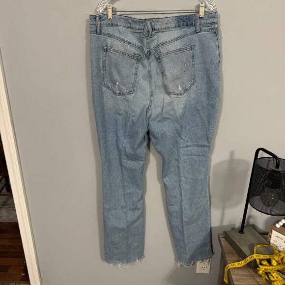 Maurices Goldies Cheeky Slim Boot Cut Jeans High Rise Distressed Plus Size 18 W - Picture 2 of 9